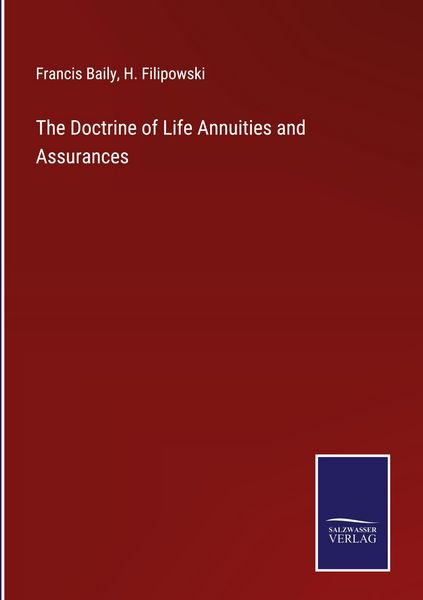 Produktbild: The Doctrine of Life Annuities and Assurances