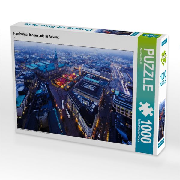 Produktbild: CALVENDO Puzzle Hamburger Innenstadt im Advent | 1000 Teile Lege-Gr&ouml;&szlig;e 64x48cm Foto-Puzzle f&uuml;r gl&uuml;ckliche Stunden