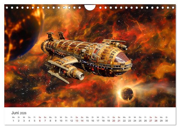 Produktbild: Sternenreisen - Ein kosmischer Kalender (Wandkalender 2026 DIN A4 quer), CALVENDO Monatskalender