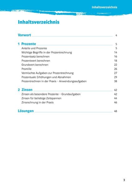 Produktbild: Klett 10-Minuten-Training Mathematik Prozente und Zinsen 6.-8. Klasse