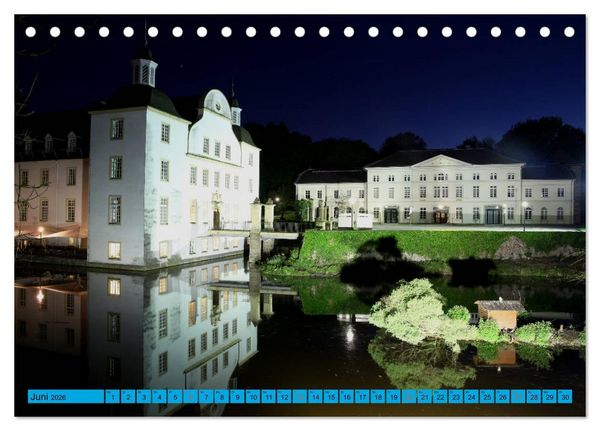 Produktbild: Essen Lichter der Nacht (Tischkalender 2026 DIN A5 quer), CALVENDO Monatskalender