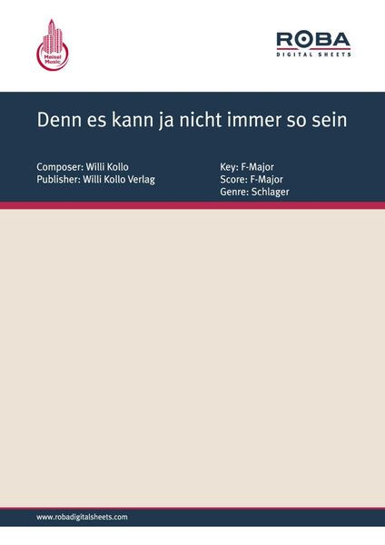 Produktbild: Denn es kann ja nicht immer so sein
