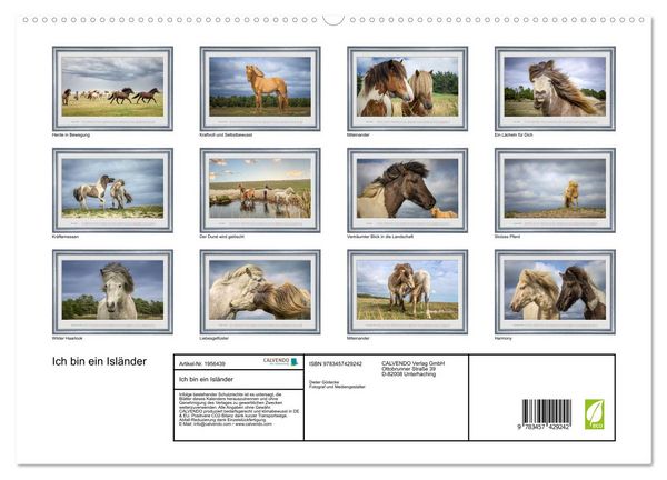 Produktbild: Ich bin ein Isl&auml;nder (hochwertiger Premium Wandkalender 2026 DIN A2 quer), Kunstdruck in Hochglanz