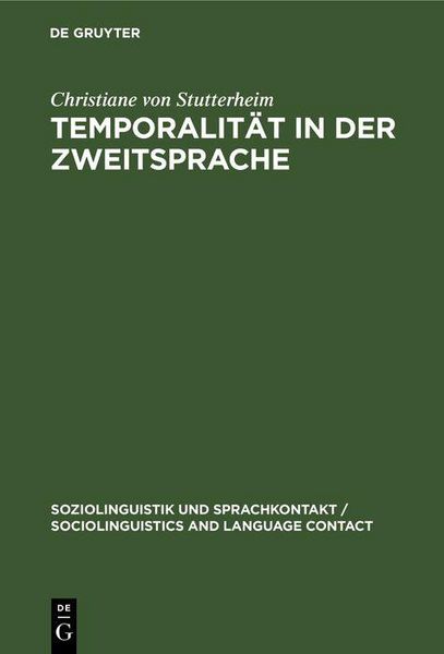 Produktbild: Temporalit&auml;t in der Zweitsprache