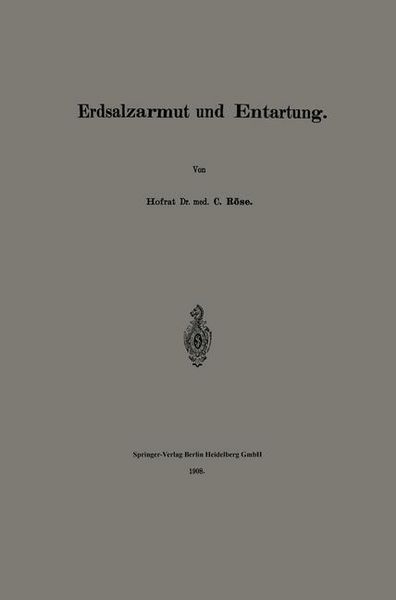 Produktbild: Erdsalzarmut und Entartung