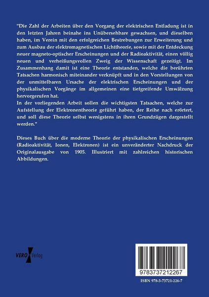 Produktbild: Die moderne Theorie der physikalischen Erscheinungen