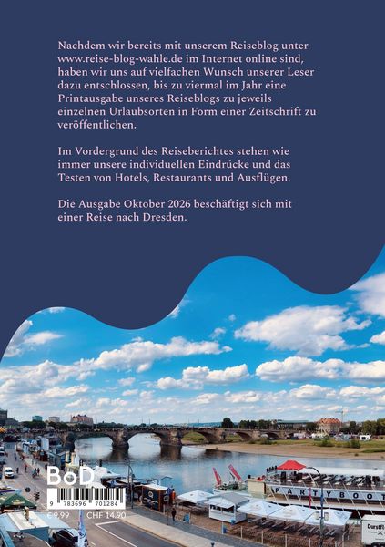 Produktbild: Reiseblog Wahle Ausgabe Oktober 2026