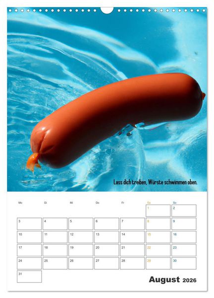 Produktbild: Ist mir Wurst Kalender (Wandkalender 2026 DIN A3 hoch), CALVENDO Monatskalender