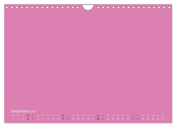 Produktbild: Bastelkalender - Pink (Wandkalender 2027 DIN A4 quer), CALVENDO Monatskalender