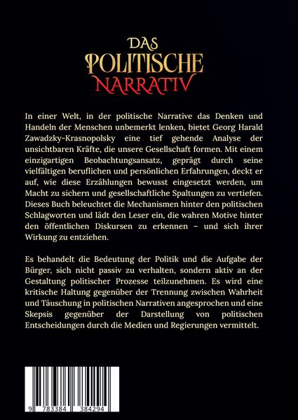 Produktbild: Das politische Narrativ