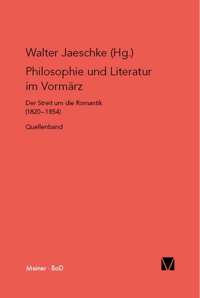 Produktbild: Philosophie und Literatur im Vorm&auml;rz