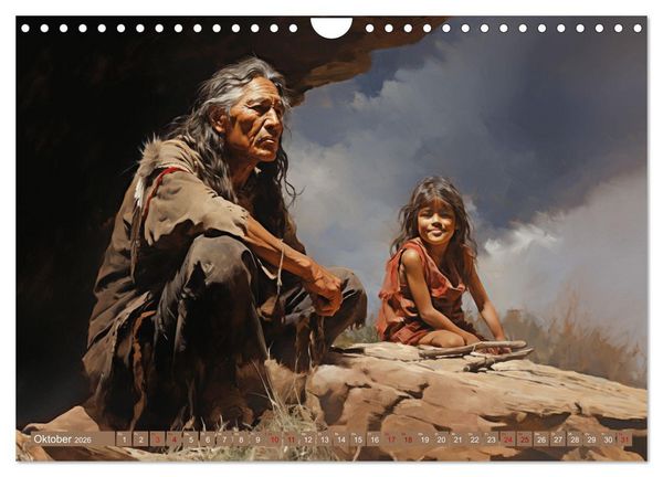 Produktbild: Indianische Impressionen (Wandkalender 2026 DIN A4 quer), CALVENDO Monatskalender