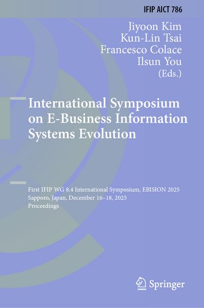 Produktbild: International Symposium on E-Business Information Systems Evolution