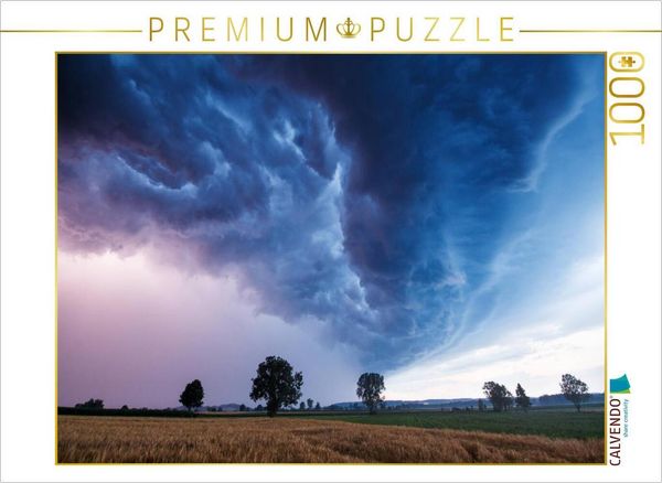 Produktbild: CALVENDO Puzzle Shelfcloud zur blauen Stunde | 1000 Teile Lege-Gr&ouml;&szlig;e 64x48cm Foto-Puzzle f&uuml;r gl&uuml;ckliche Stunden