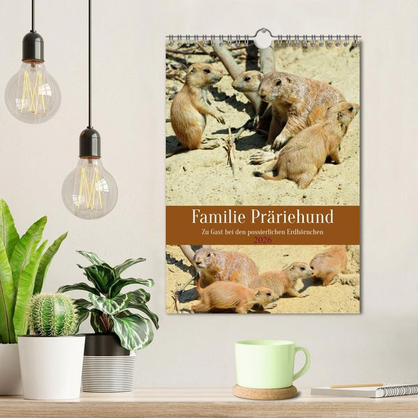 Produktbild: Familie Pr&auml;riehund (Wandkalender 2026 DIN A4 hoch), CALVENDO Monatskalender