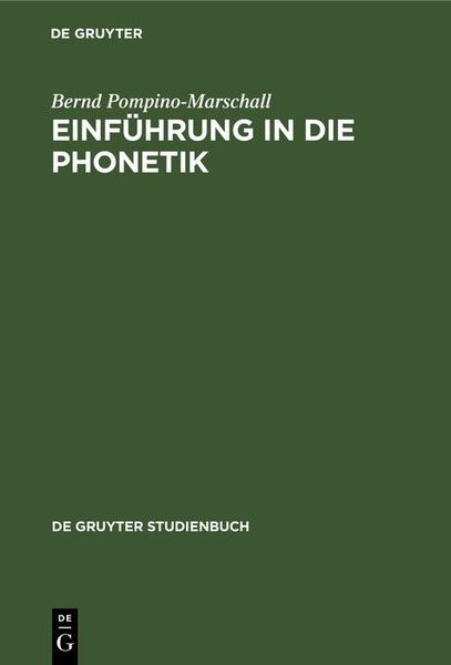 Produktbild: Einführung in die Phonetik