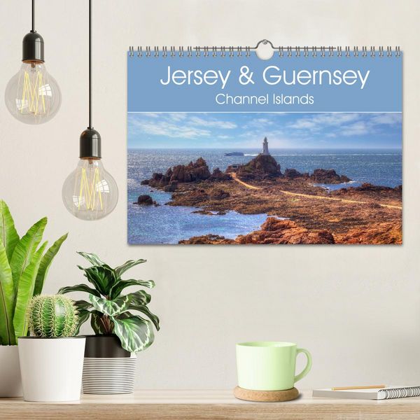 Produktbild: Jersey & Guernsey - Channel Islands (Wall Calendar 2026 DIN A4 landscape), CALVENDO 12 Month Wall Calendar