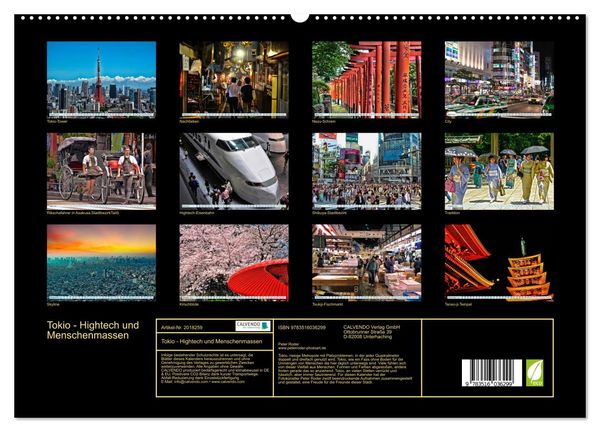 Produktbild: Tokio - Hightech und Menschenmassen (hochwertiger Premium Wandkalender 2026 DIN A2 quer), Kunstdruck in Hochglanz