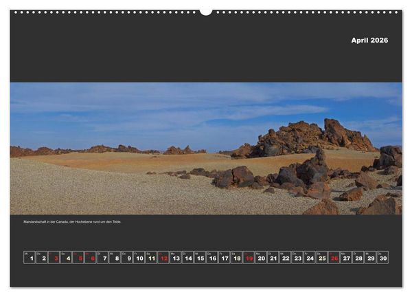 Produktbild: Teneriffa im Panorama (Wandkalender 2026 DIN A2 quer), CALVENDO Monatskalender