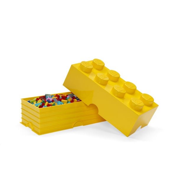 Produktbild: LEGO Aufbewahrungsstein 8 Noppen Gelb