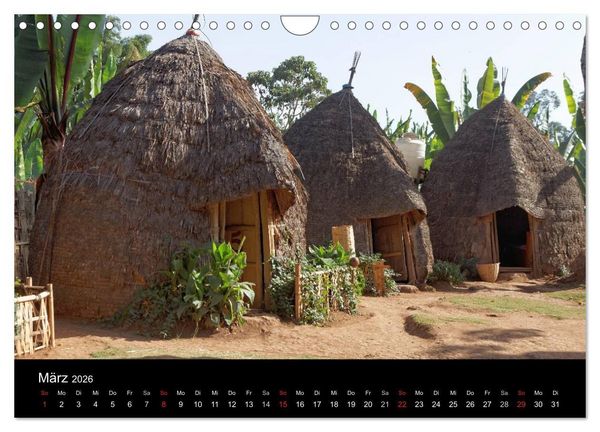 Produktbild: Landleben in &Auml;thiopien (Wandkalender 2026 DIN A4 quer), CALVENDO Monatskalender