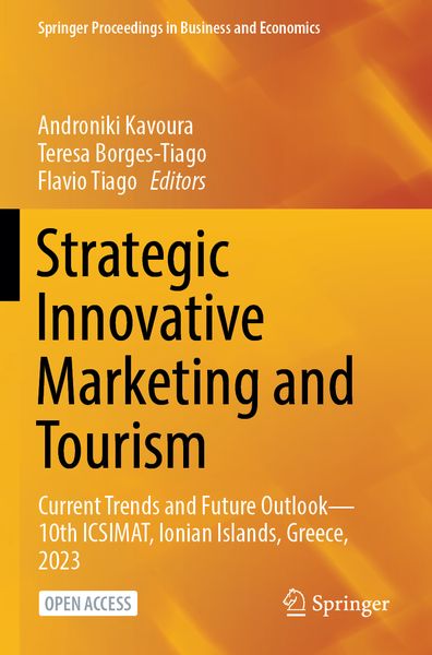 Produktbild: Strategic Innovative Marketing and Tourism