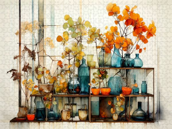 Produktbild: CALVENDO Puzzle Blumenkunst | 1000 Teile Lege-Gr&ouml;&szlig;e 64x48cm Foto-Puzzle f&uuml;r gl&uuml;ckliche Stunden