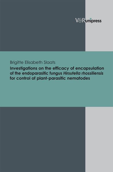 Investigations on the efficacy of encapsulation of the endoparasitic fungus Hirsutella rhossiliensis for control of plant-parasitic nematodes,