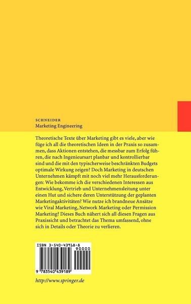 Produktbild: Marketing Engineering