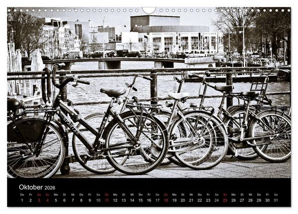Produktbild: Amsterdam 2026 (Wandkalender 2026 DIN A3 quer), CALVENDO Monatskalender