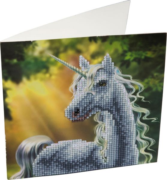 Produktbild: Craft Buddy CCK-A2 - Sunshine Unicorn, 18x18cm Crystal Art Card, Diamond Painting
