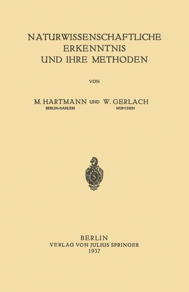 Produktbild: Naturwissenschaftliche Erkenntnis und Ihre Methoden