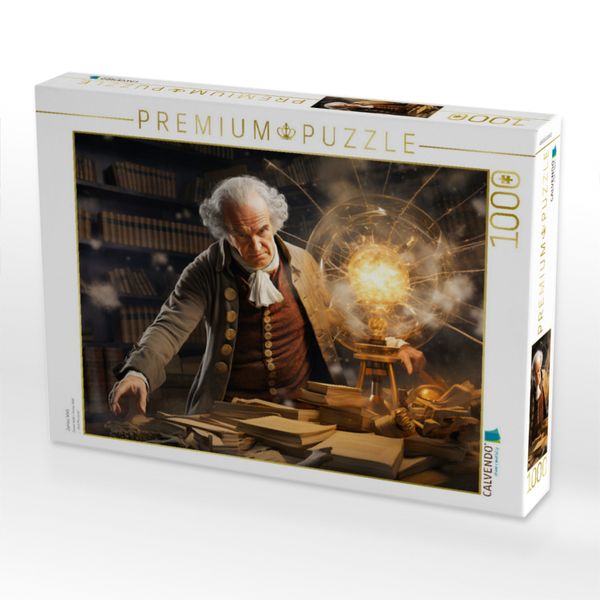 Produktbild: CALVENDO Puzzle James Watt | 1000 Teile Lege-Gr&ouml;&szlig;e 64x48cm Foto-Puzzle f&uuml;r gl&uuml;ckliche Stunden