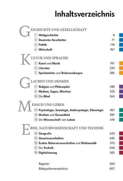 Produktbild: Das gro&szlig;e Buch der Allgemeinbildung. Grundwissen von A bis Z. Standardwerk von Geschichte und Wirtschaft bis Mathematik und Technik