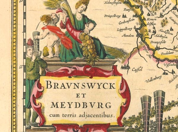 Produktbild: Historische Karte: Braunschweig und Magdeburg 1636 (Plano)