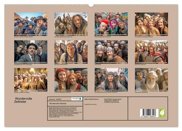 Produktbild: Wundervolle Zeitreise (hochwertiger Premium Wandkalender 2026 DIN A2 quer), Kunstdruck in Hochglanz