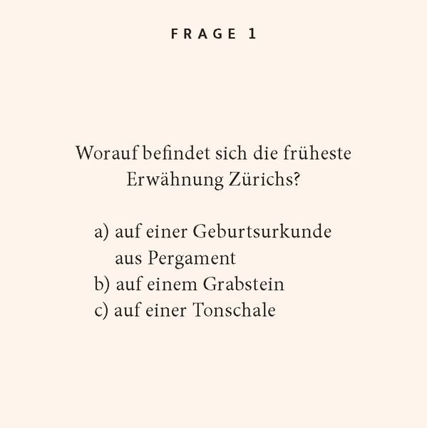 Produktbild: Zürich-Quiz