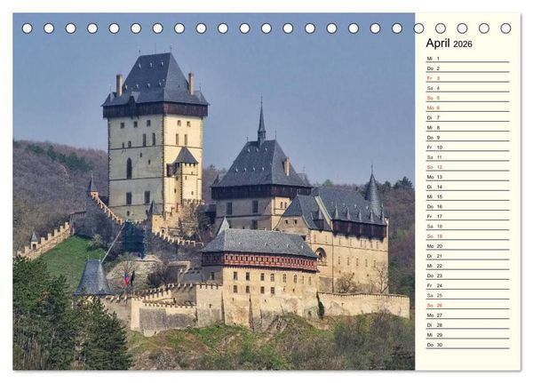 Produktbild: Tschechien (Tischkalender 2026 DIN A5 quer), CALVENDO Monatskalender