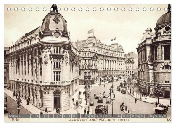 Produktbild: Sch&ouml;nes altes London in historischen Bildern (Tischkalender 2026 DIN A5 quer), CALVENDO Monatskalender