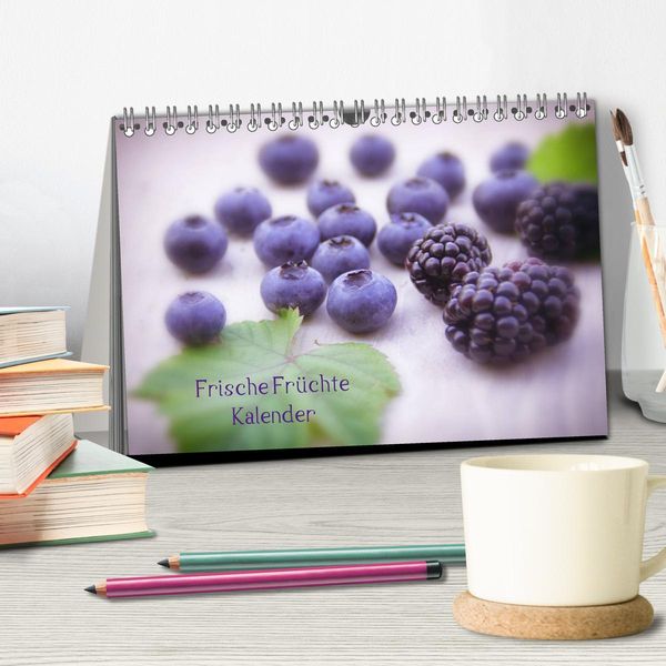 Produktbild: Frische Fr&uuml;chte Kalender (Tischkalender 2026 DIN A5 quer), CALVENDO Monatskalender