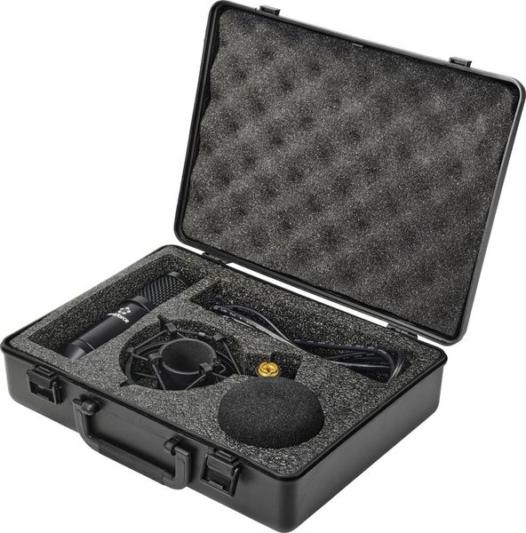 Produktbild: Stand USB-Mikrofon Renkforce RF-MIC-510 &Uuml;bertragungsart (Details):USB inkl. Koffer, inkl Spinne, inkl. Windschutz, inkl. Kabel, inkl. Mikrofoncase