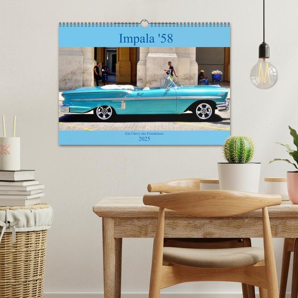 Produktbild: Impala '58 - Ein Chevy der Extraklasse (Wandkalender 2025 DIN A3 quer), CALVENDO Monatskalender