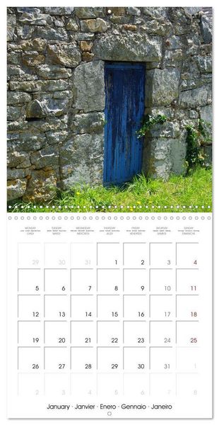 Produktbild: Le village de Rostudel (Calendrier mural carr&eacute; 2026 30x30 cm) Calendrier double avec une page pour vos prises de notes