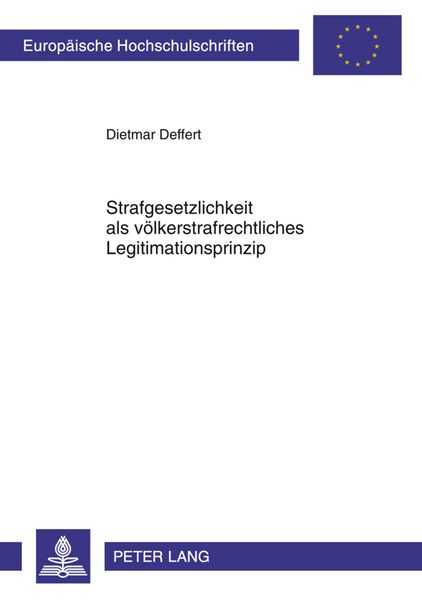 Produktbild: Strafgesetzlichkeit als voelkerstrafrechtliches Legitimationsprinzip