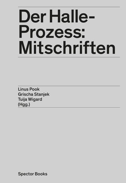 Produktbild: Der Halle-Prozess: Mitschriften