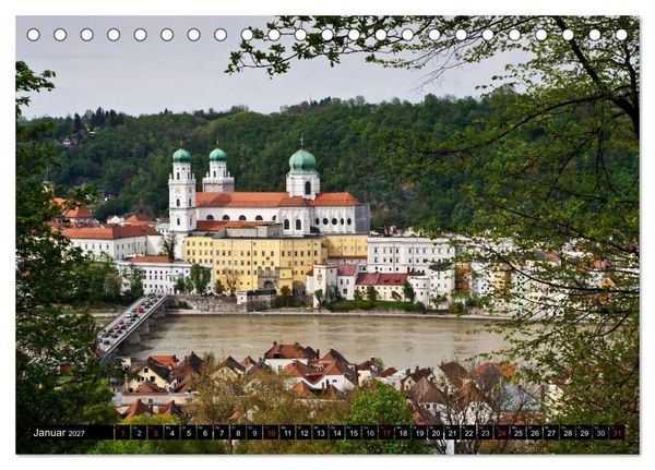 Produktbild: Pittoreskes Passau (Tischkalender 2027 DIN A5 quer), CALVENDO Monatskalender