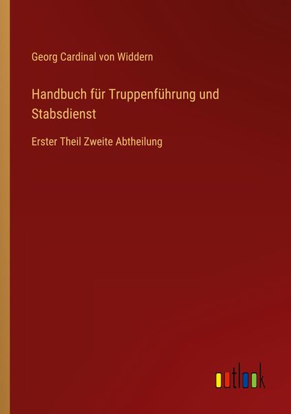 Produktbild: Handbuch f&uuml;r Truppenf&uuml;hrung und Stabsdienst