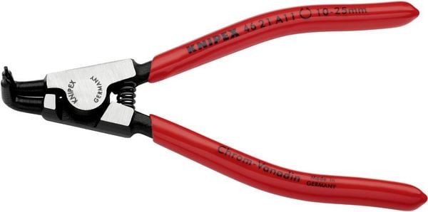 Produktbild: Knipex 46 21 A11 Seegeringzange Passend f&uuml;r (Seegeringzangen) Au&szlig;enringe 10-25 mm Spitzenform (Details) abgewinkelt 90&deg;
