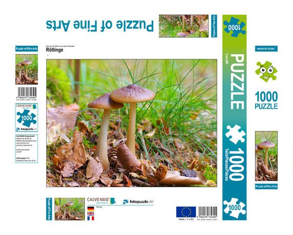 CALVENDO Puzzle Rötlinge | 1000 Teile Lege-Größe 64 × 48 cm Foto-Puzzle für glückliche Stunden