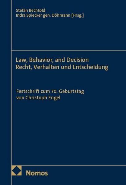 Produktbild: Law, Behavior, and Decision &ndash; Recht, Verhalten und Entscheidung